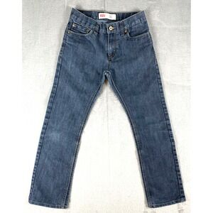 Levi's 511 Slim Boys Jeans Size 14 REG (27×27) Faded Black/Grey Denim